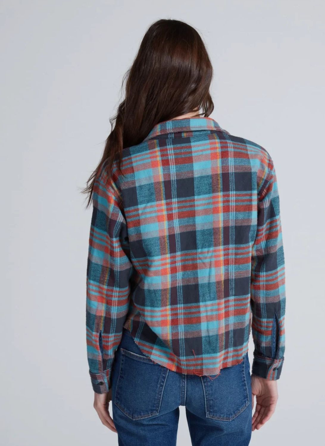 ASKK NY Crosby Flannel in Hudson Plaid