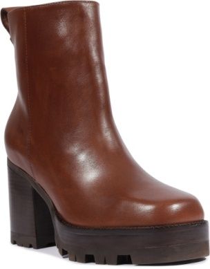 Schutz 240 Brown Boot, Color: Warm Toffee, Size: 6