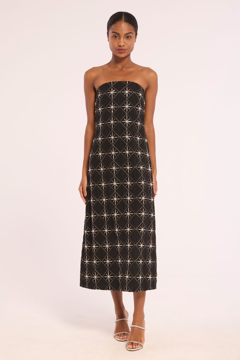 Misa Lausa Strapless Dress, Color: Embellished, Size: XS