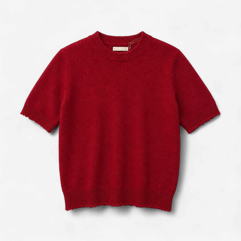 Jumper Distressed Tee, Color: Dull Red, Size: 1