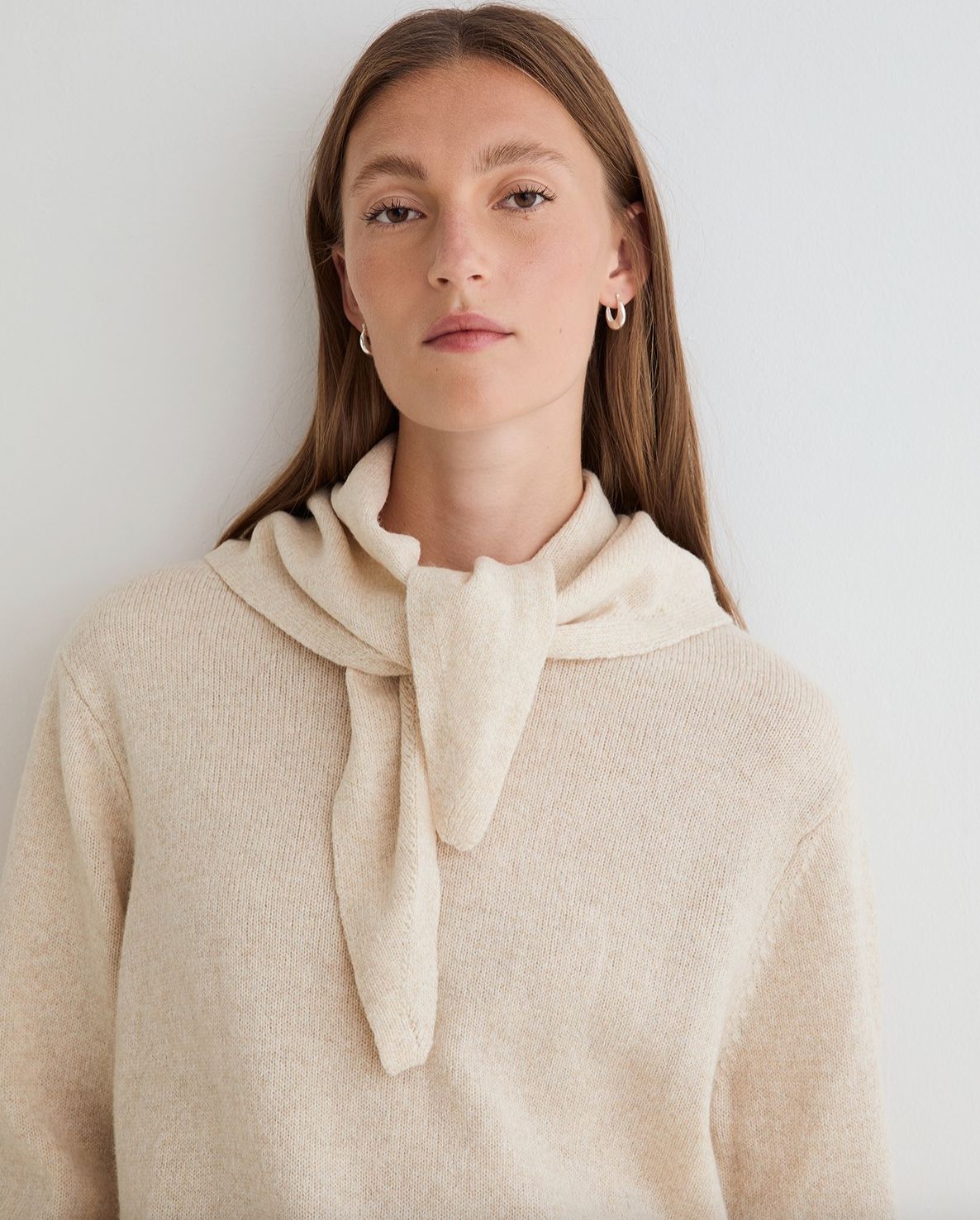 Yerse Daff Sweater with Coordinating Scarf