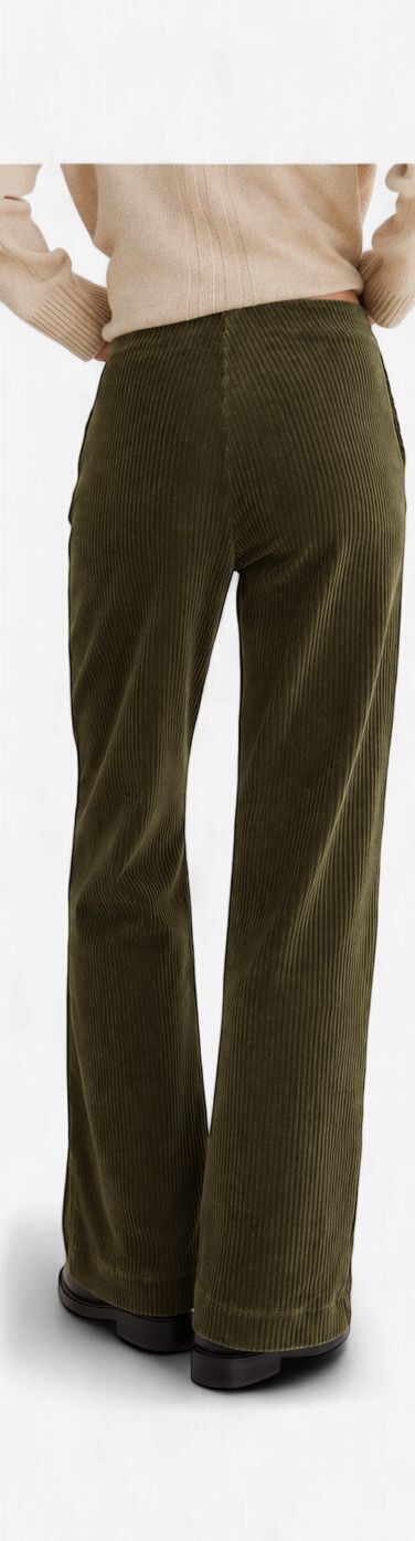 Yerse Dobra Corduroy Pants in Khaki