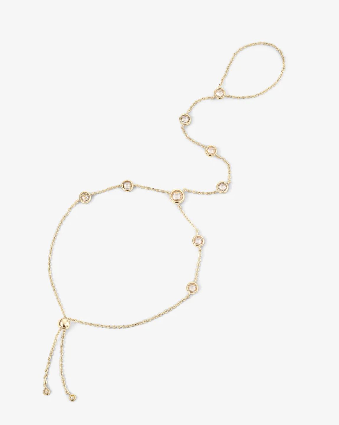 Melinda Maria Mohave Hand Chain Necklace in Gold