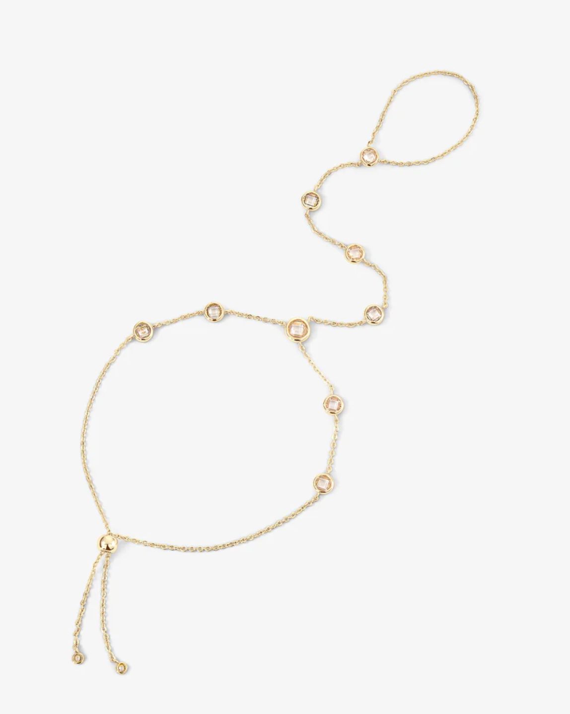 Melinda Maria Mohave Hand Chain Necklace in Gold