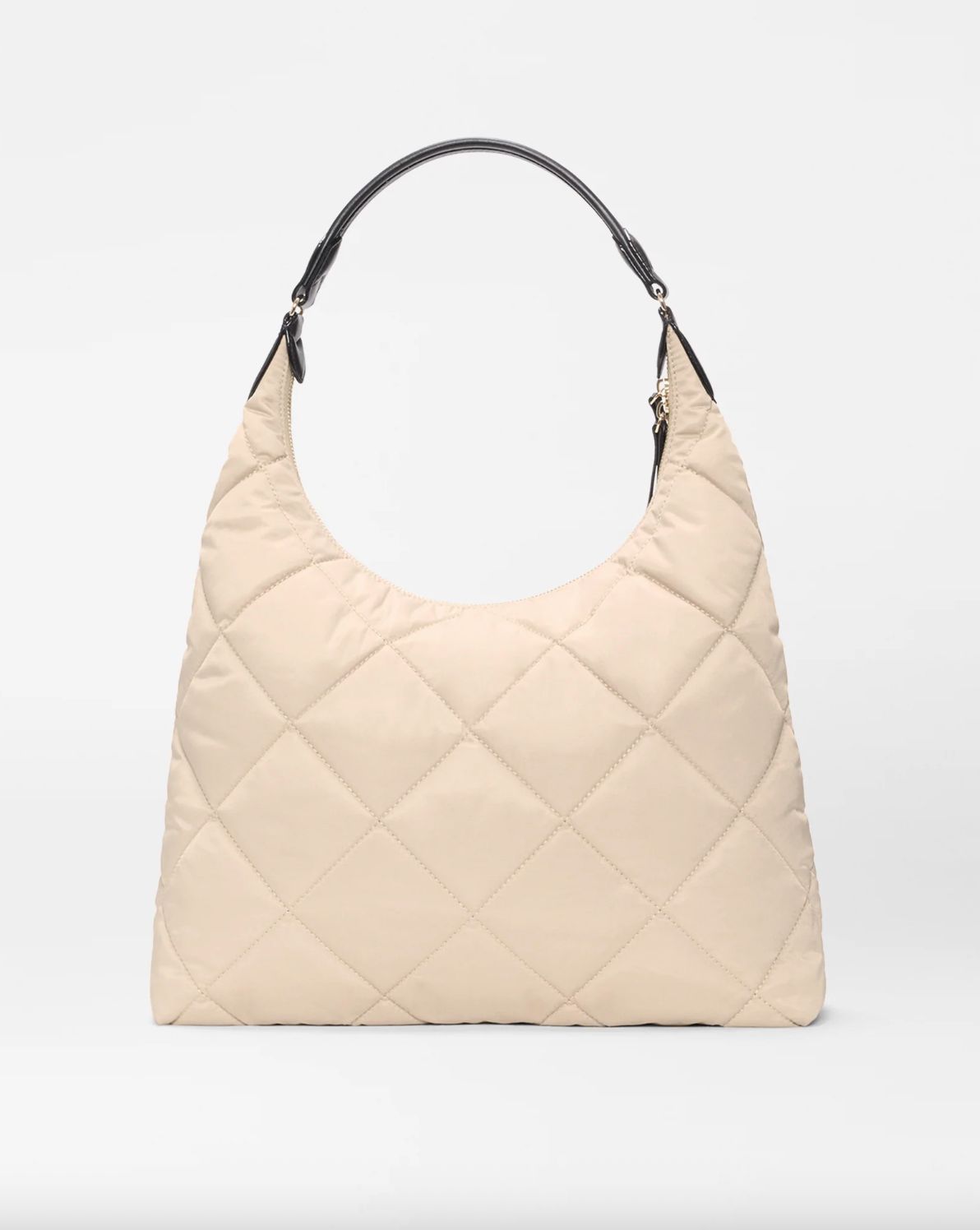 MZ Wallace Madison Shoulder Bag in Buff/Black