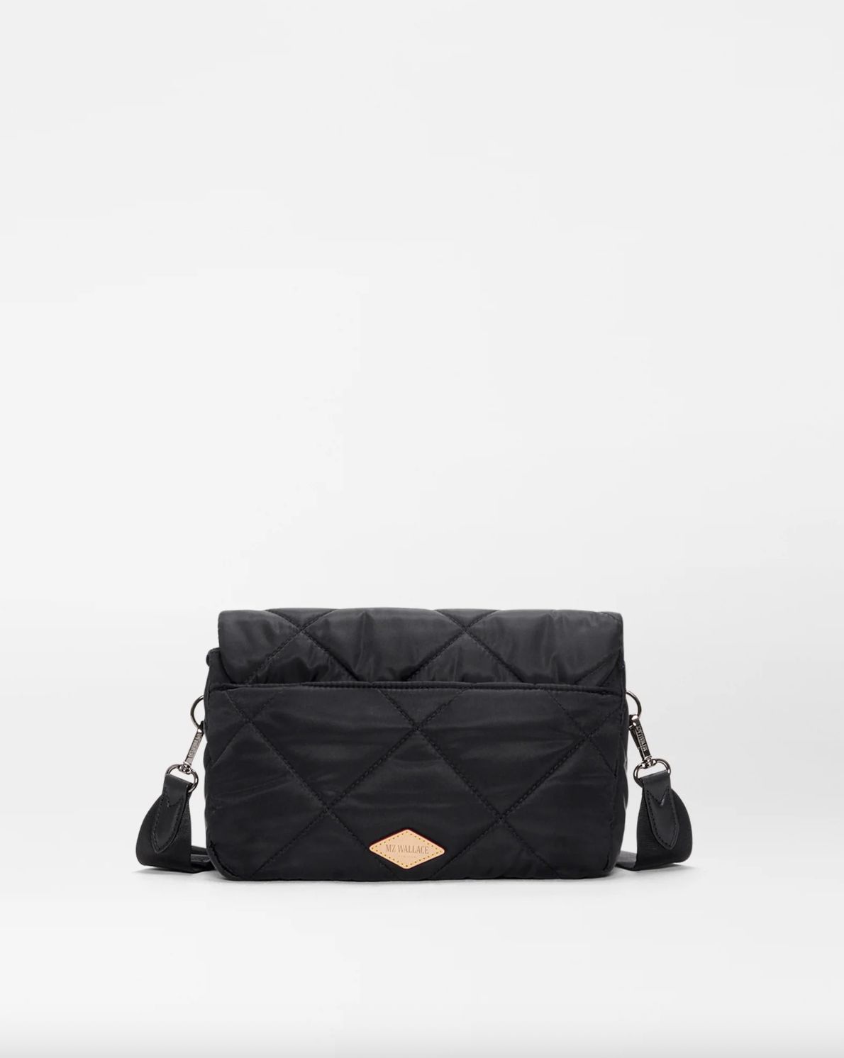 MZ Wallace Madison Flap Crossbody in Black
