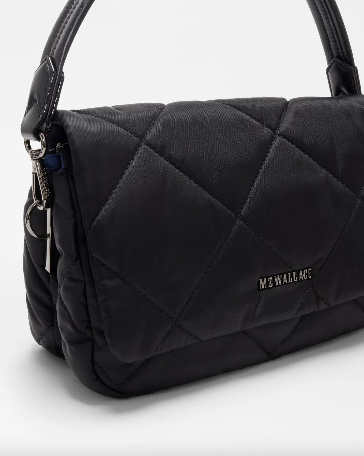 MZ Wallace Madison Flap Crossbody in Black