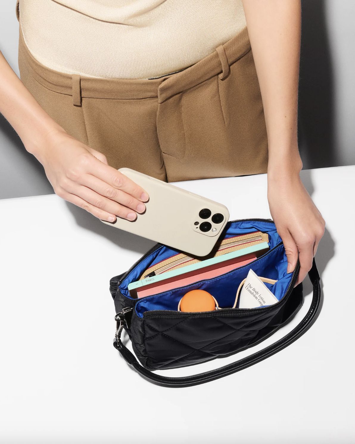 MZ Wallace Madison Flap Crossbody in Black