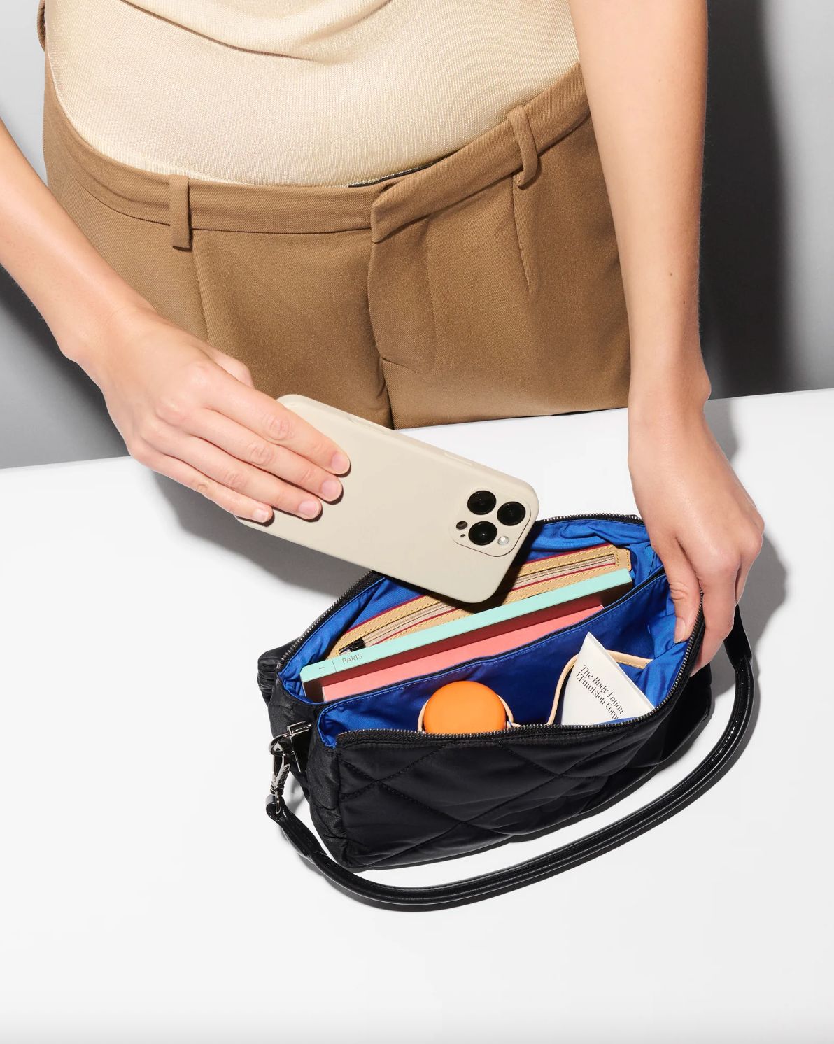 MZ Wallace Madison Flap Crossbody in Black