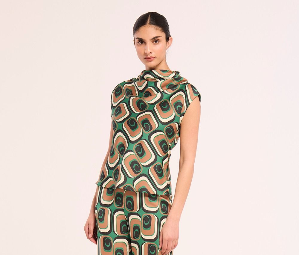 Misa Halo Top, Color: Emerald Tile, Size: XS