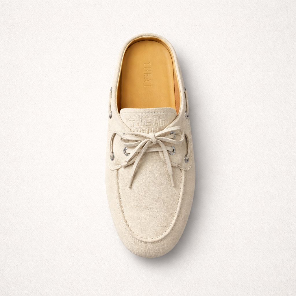 Thea Mika Sachi Moccasin Mule, Color: Off White, Size: 36
