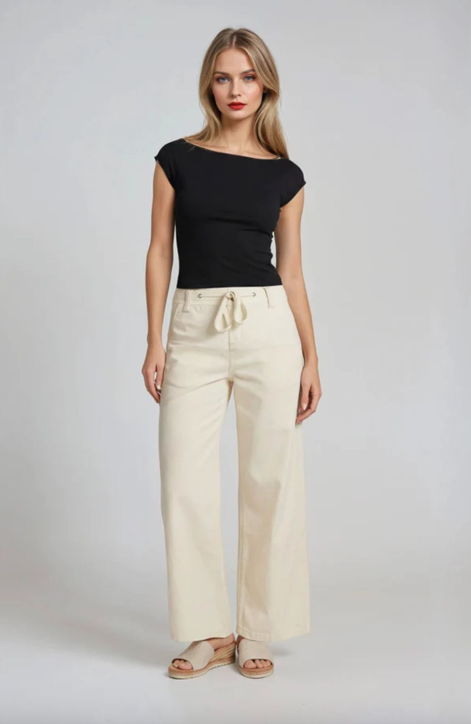 Marrakech Caleb High-Rise Wide-Leg Pant