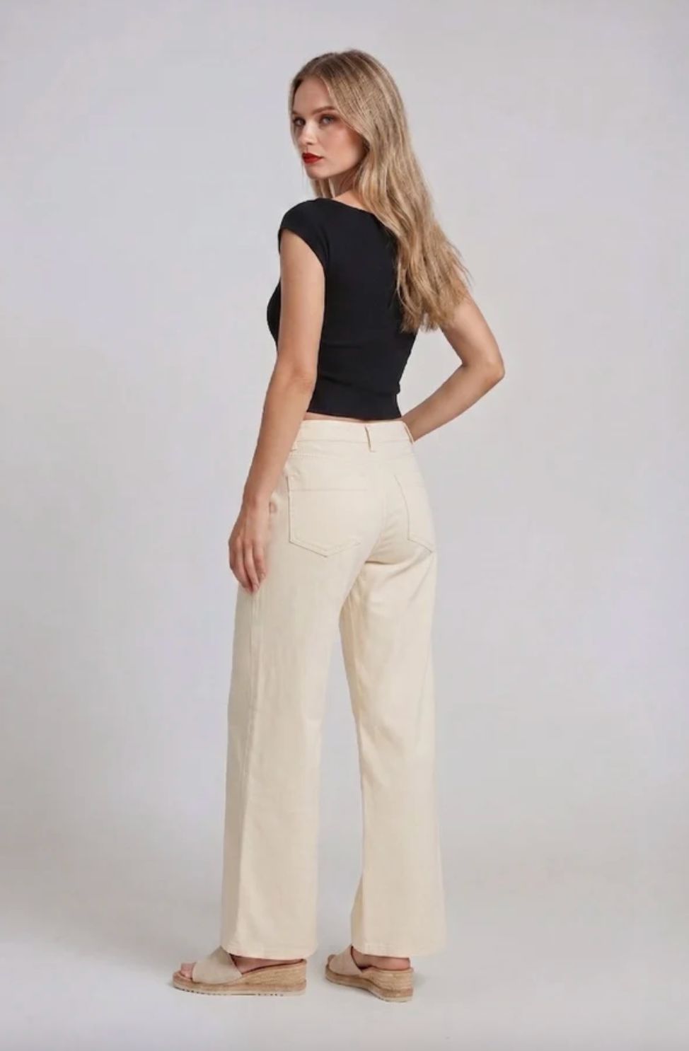 Marrakech Caleb High-Rise Wide-Leg Pant