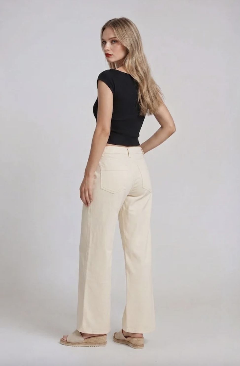 Marrakech Caleb High-Rise Wide-Leg Pant