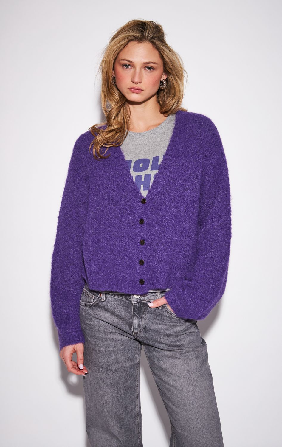 John &amp; Jenn Angie Cardigan in Royal Iris
