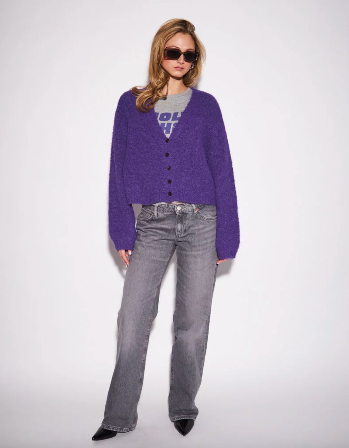John &amp; Jenn Angie Cardigan in Royal Iris