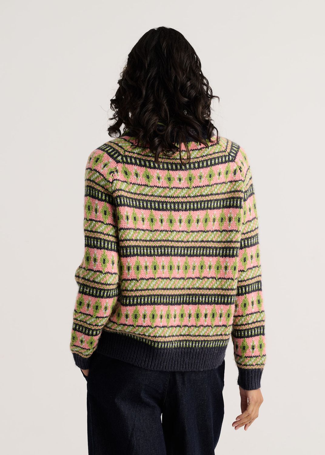 Zaket + Plover Fair Isle Zip Sweater