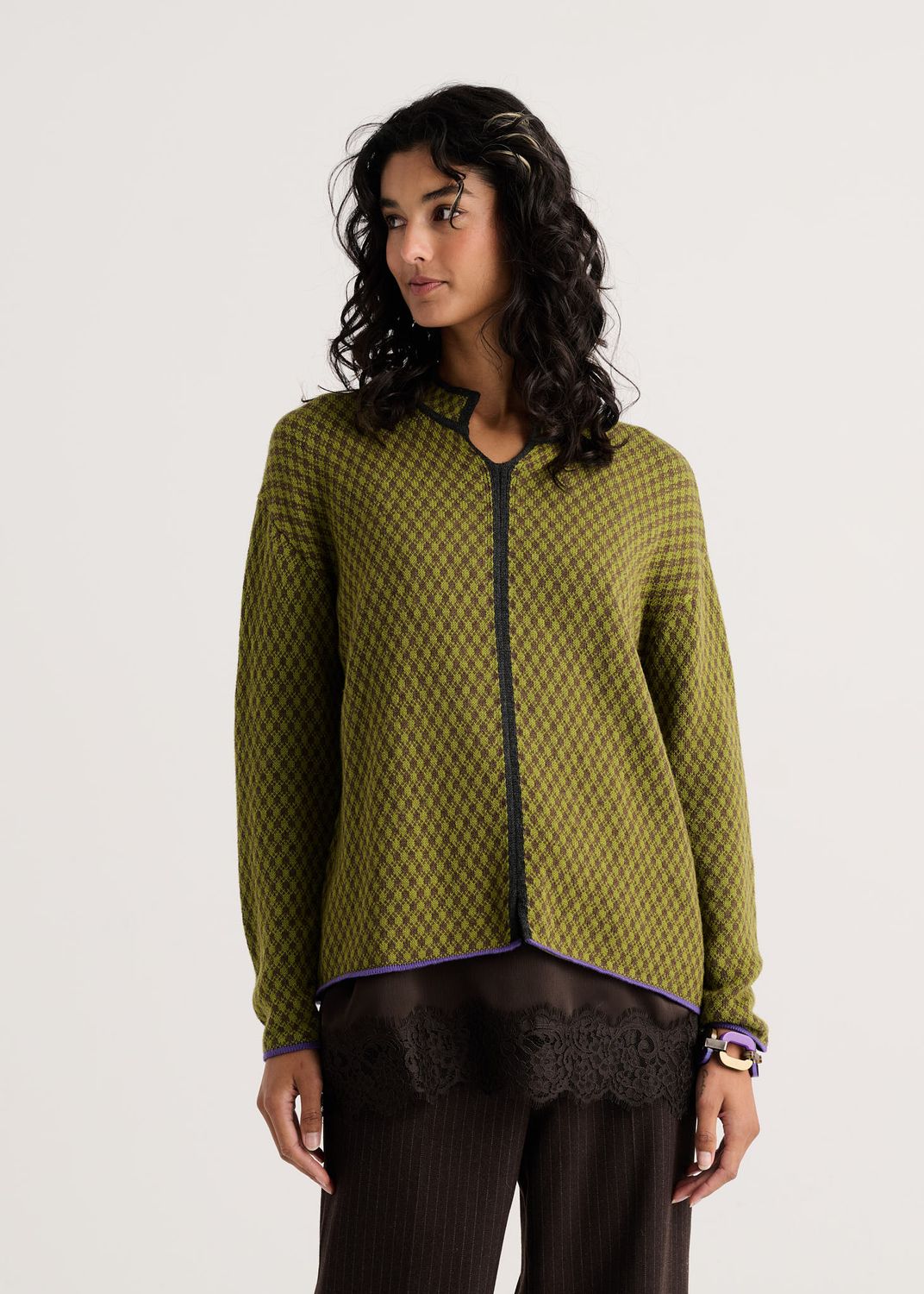 Zaket + Plover Houndstooth Pullover