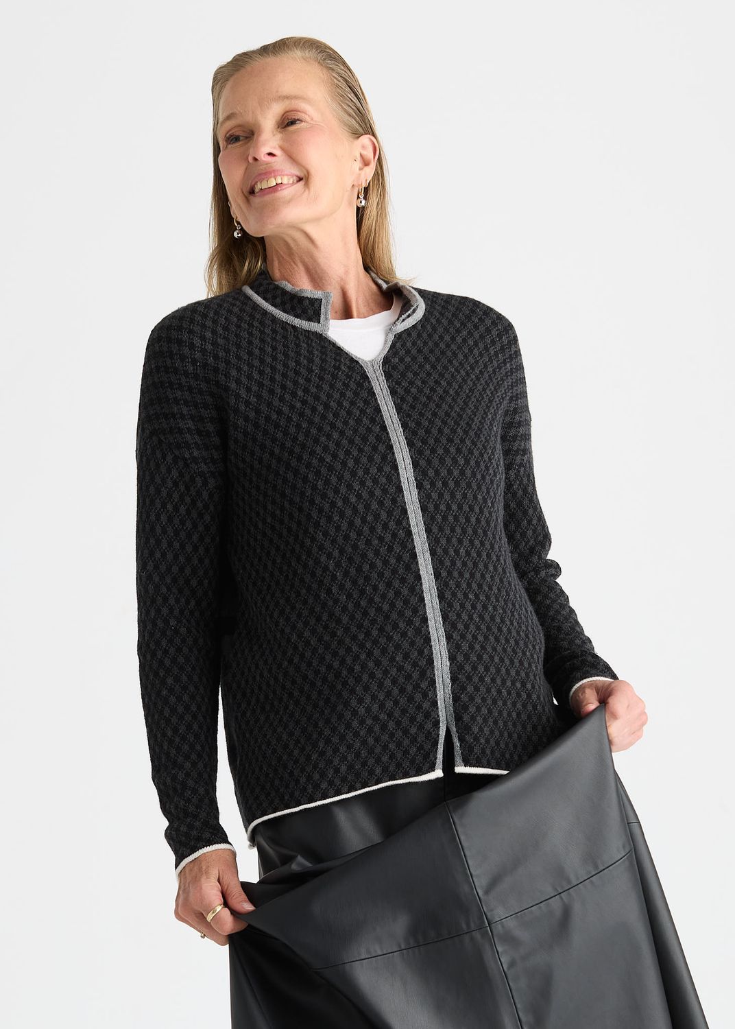 Zaket + Plover Houndstooth Pullover