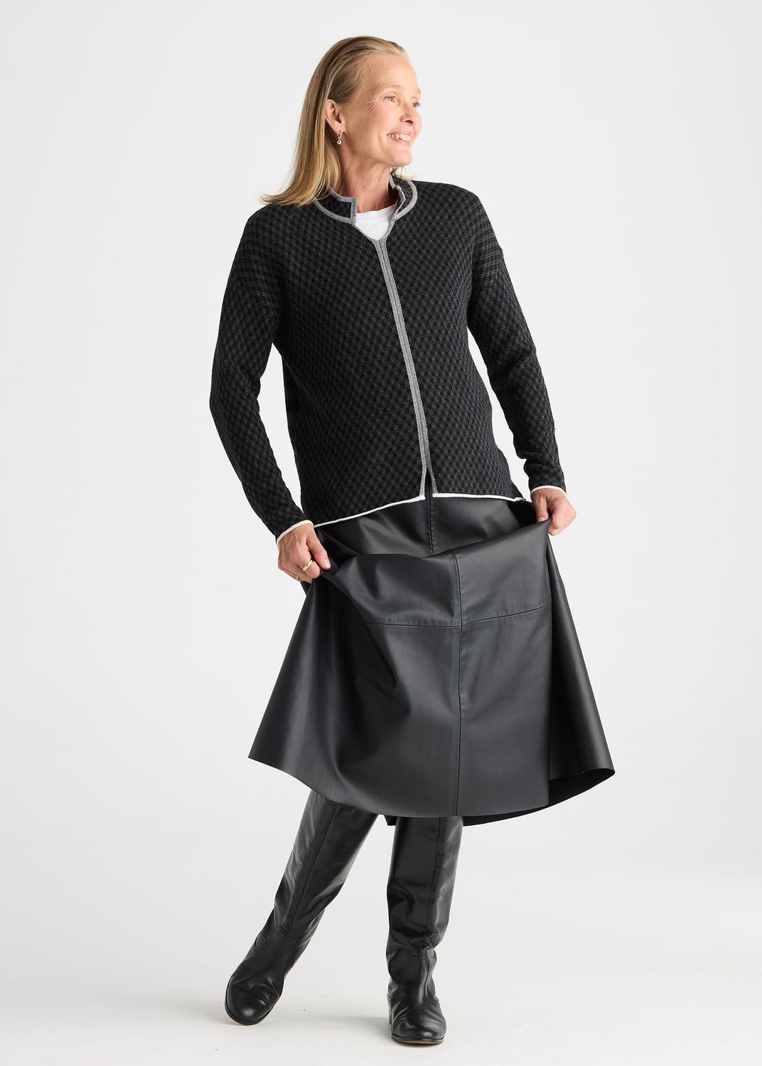 Zaket + Plover Houndstooth Pullover
