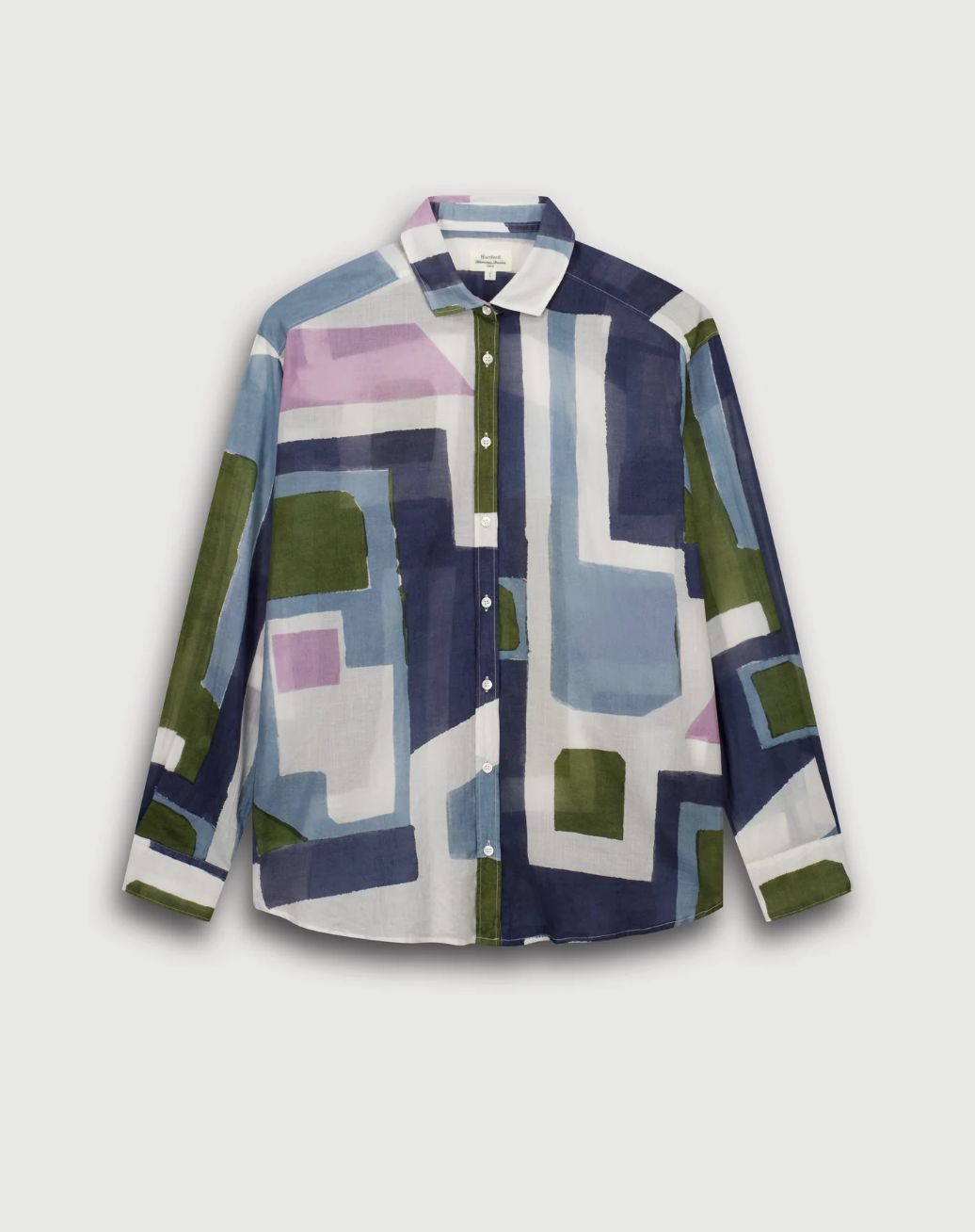 Hartford Charlot Blouse in Artisanal Tile Print