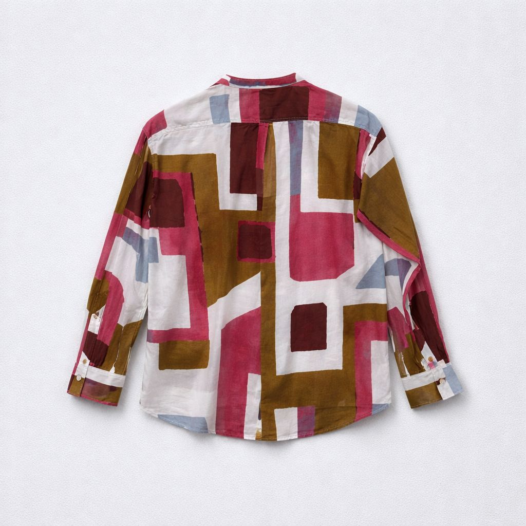 Hartford Cristal Blouse in Artisanal Tile Print