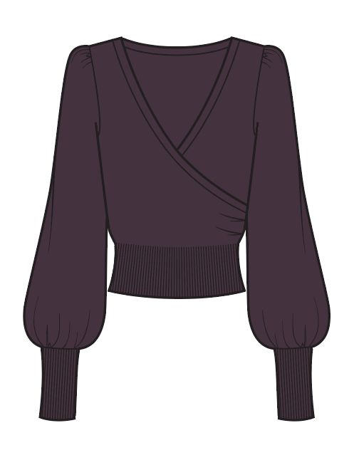 Cara Cara Ezra Top in Merlot, Color: Merlot, Size: XS