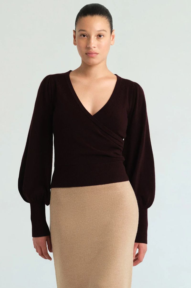 Cara Cara Ezra Top in Merlot