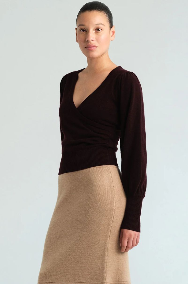 Cara Cara Ezra Top in Merlot