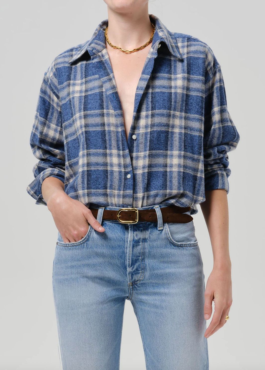 Citizens of Humanity Ana Cropped Shirt