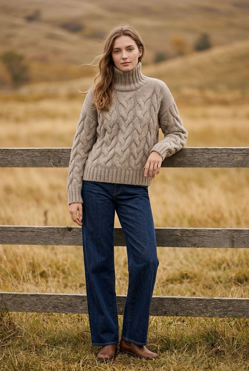 Simone Burns Kabi Cable Sweater