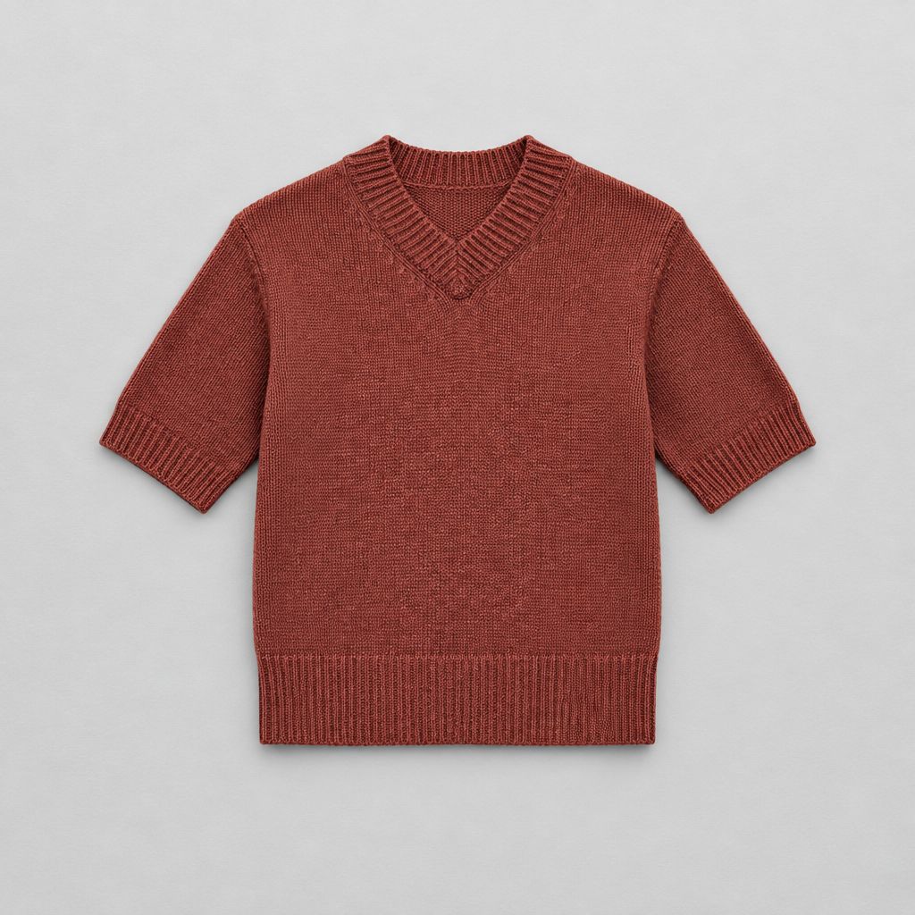Simone Bruns Tami V-Neck Cashmere Tee