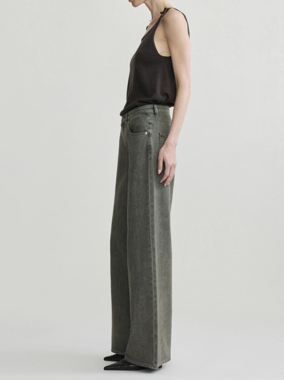 DL1961 Alex Baggy Aura Jean in Character Green