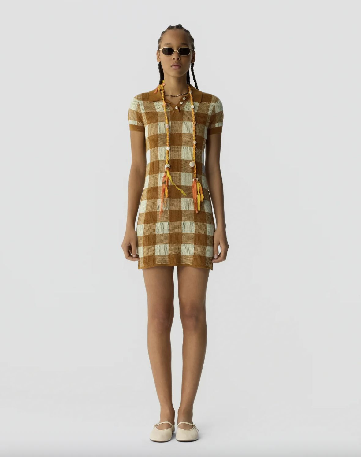 Guest In Residence Gingham Polo Dress