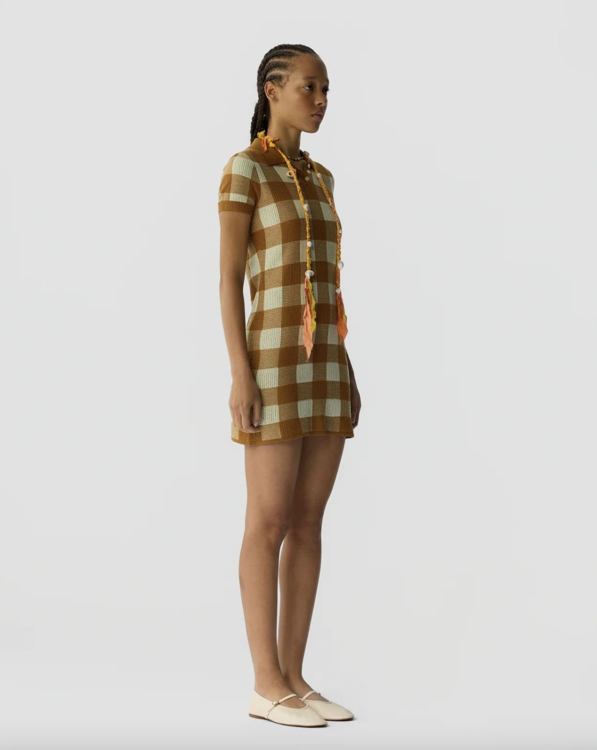 Guest In Residence Gingham Polo Dress