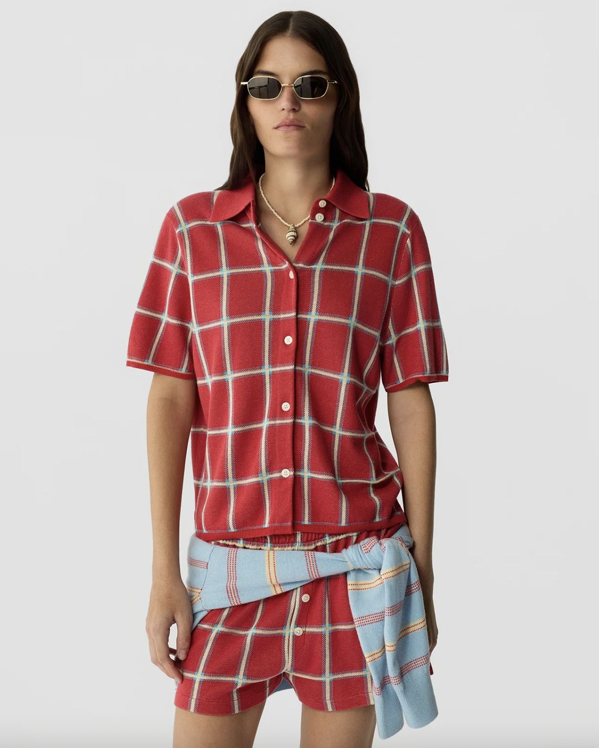 Guest In Residence Picnic Plaid Shirt