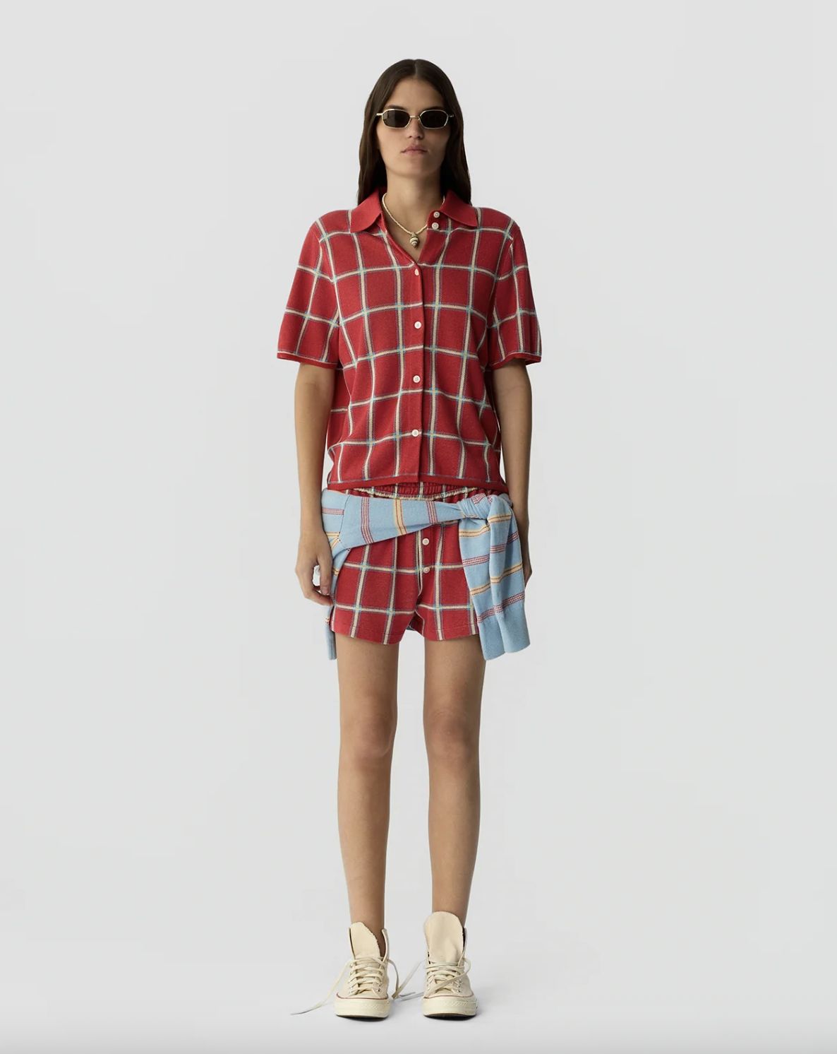 Guest In Residence Picnic Plaid Shirt