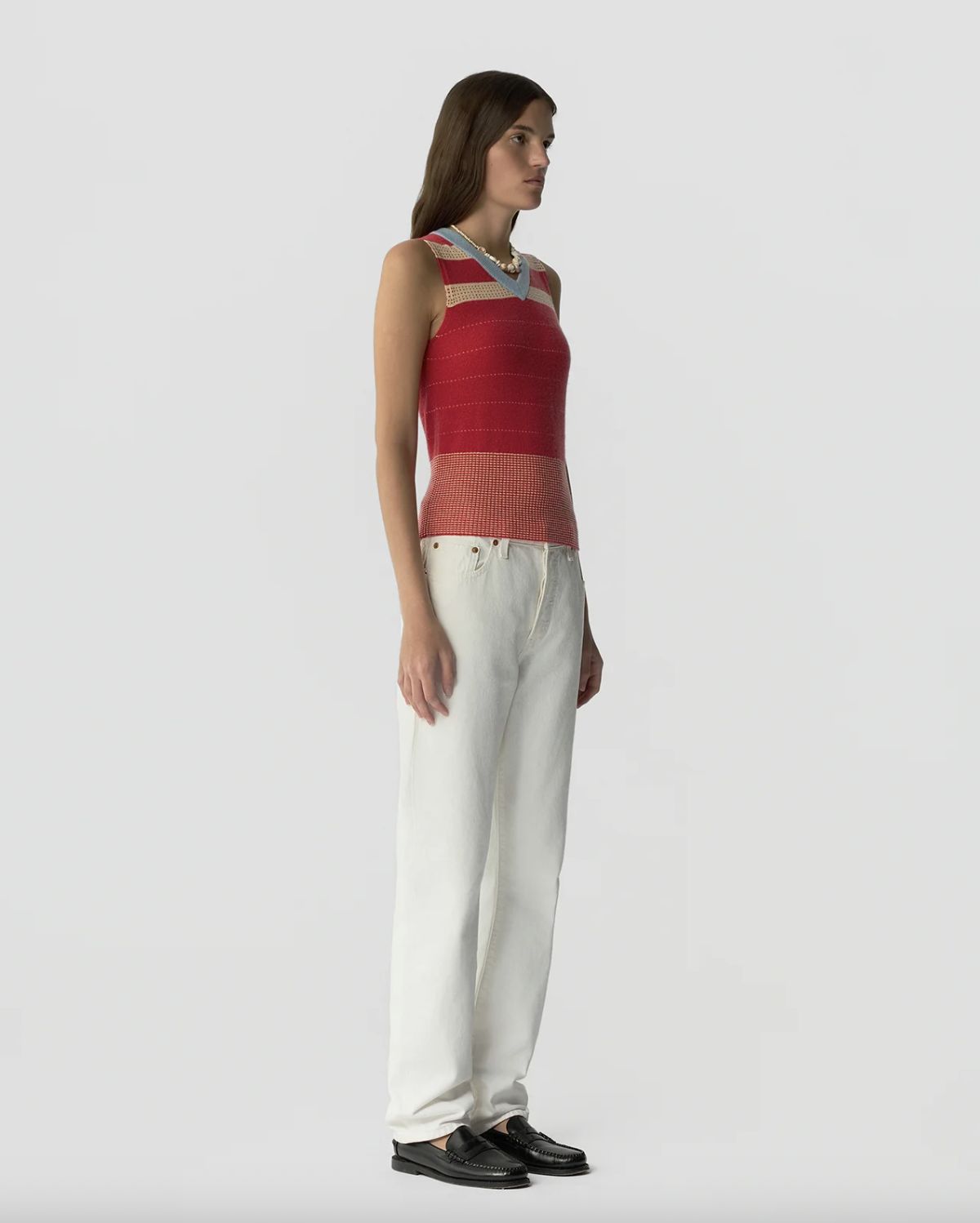 Guest In Residence Collegiate Stripe Vest