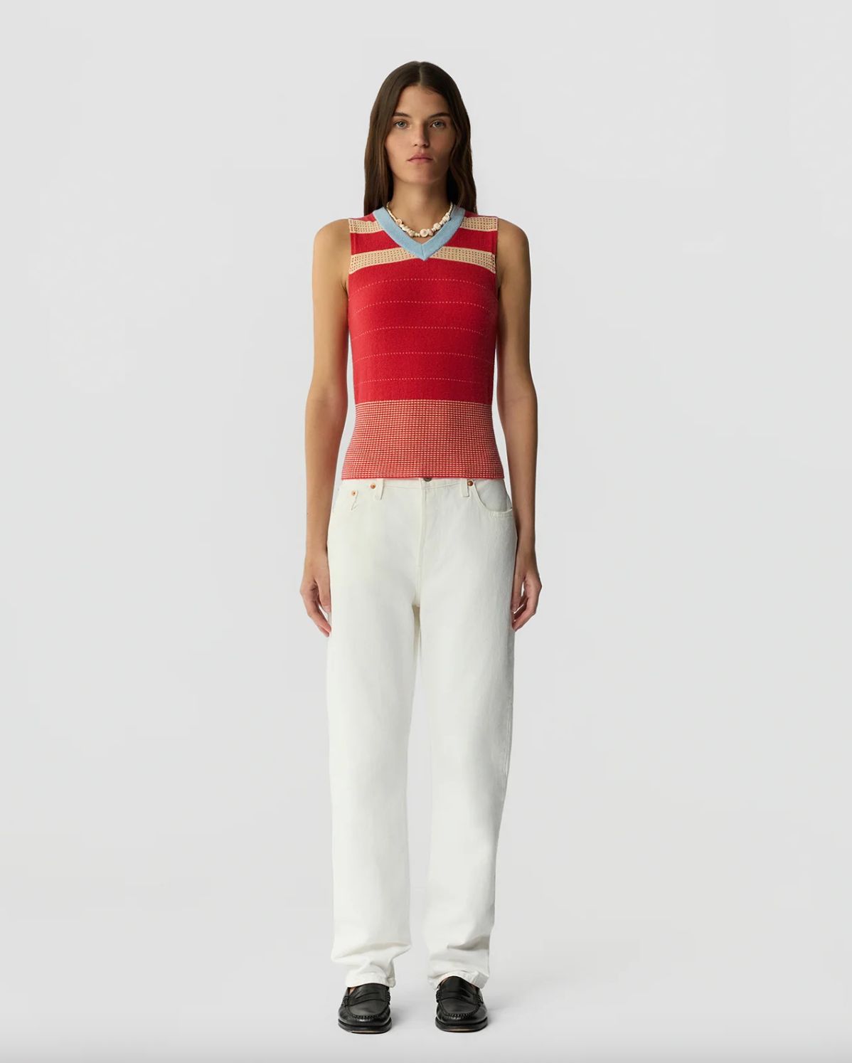 Guest In Residence Collegiate Stripe Vest