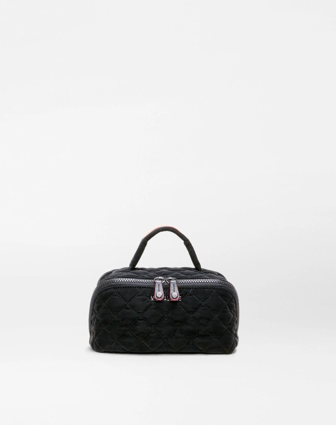 MZ Wallace Metro Accordion Cosmetic Bag in Black Tech Velvet
