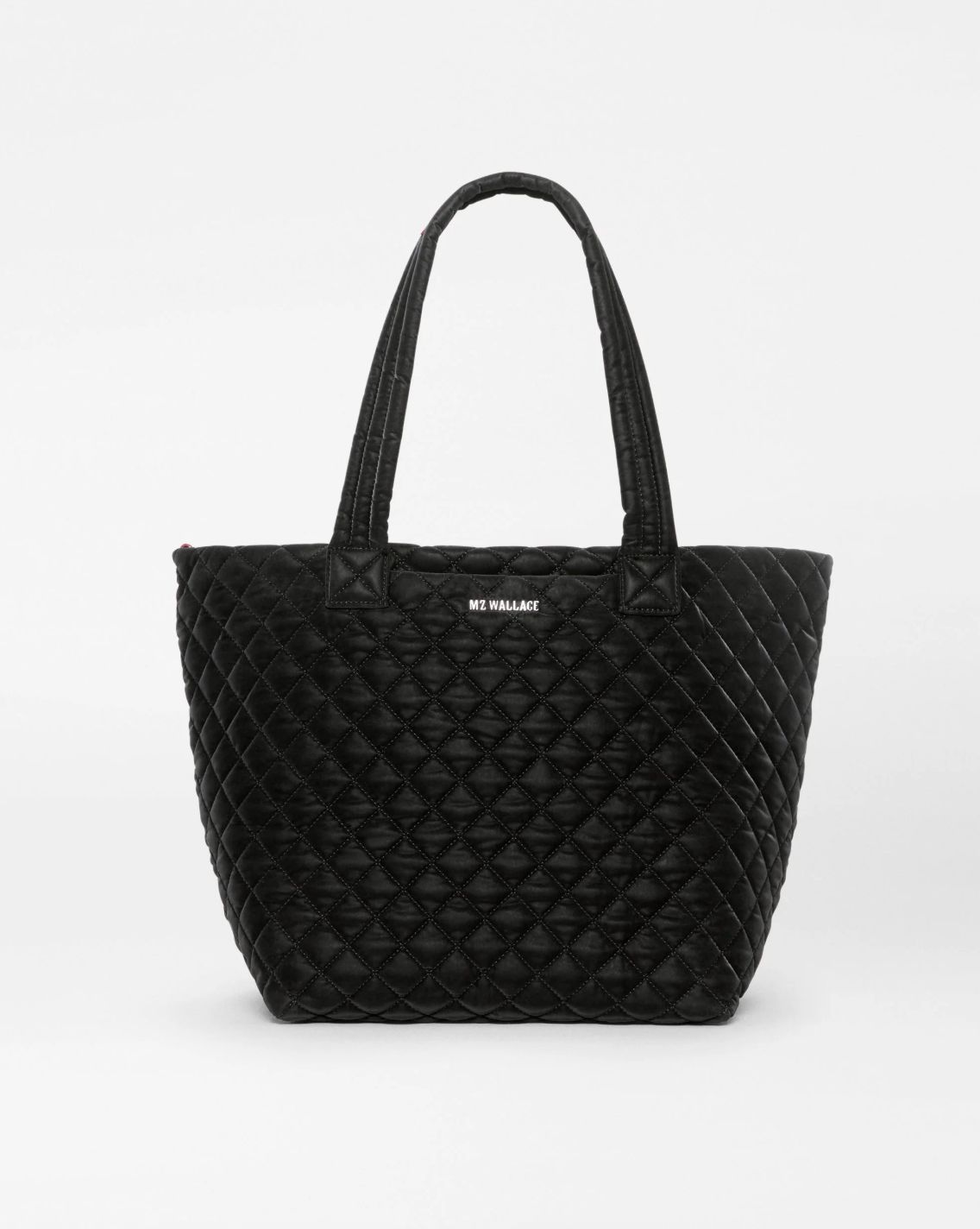 MZ Wallace Medium Metro Tote Deluxe in Black Tech Velvet