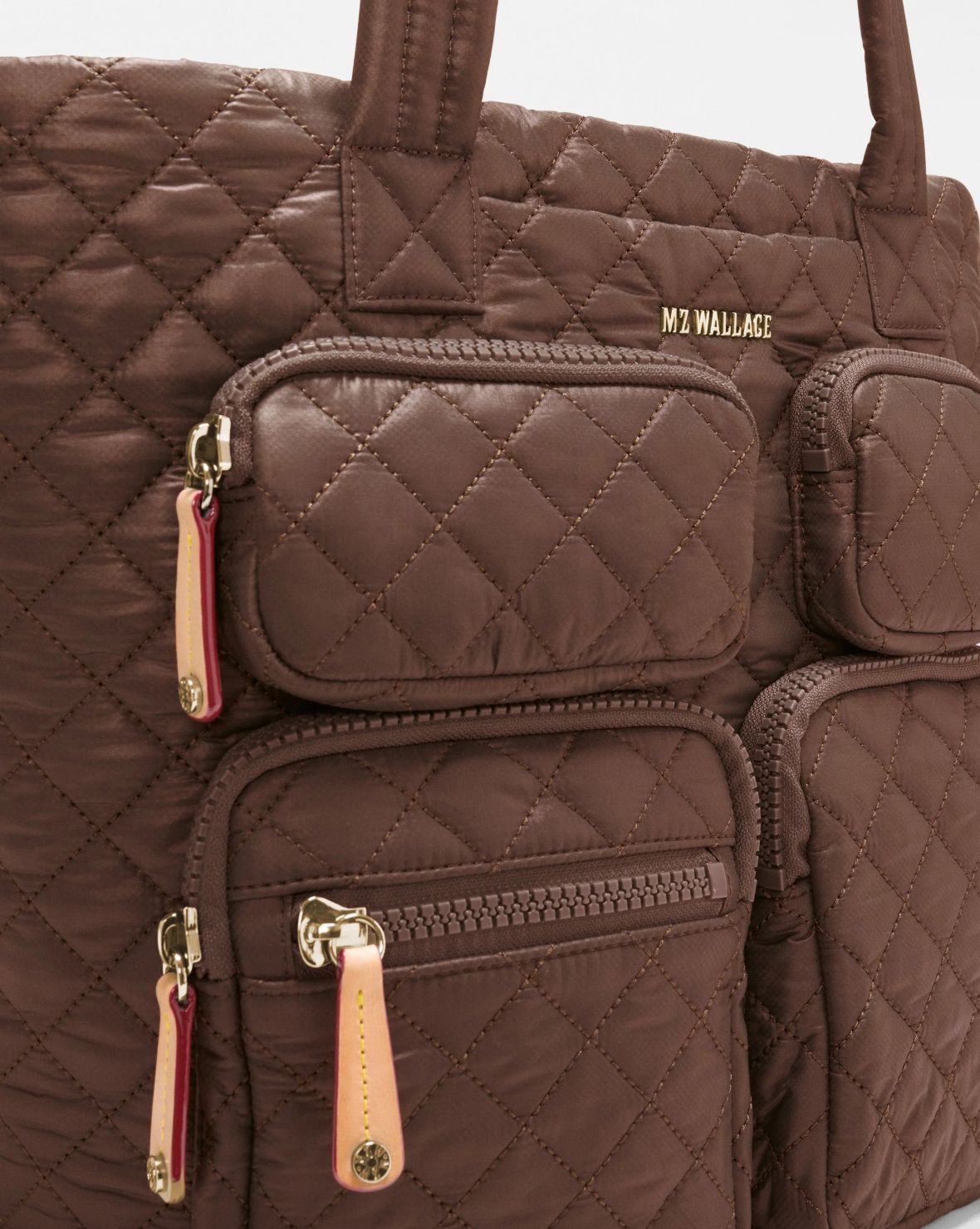 MZ Wallace Medium Metro Travel Tote in Walnut