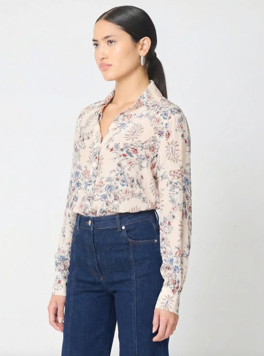 Gilner Farrar Lara Blouse in Windsor Print