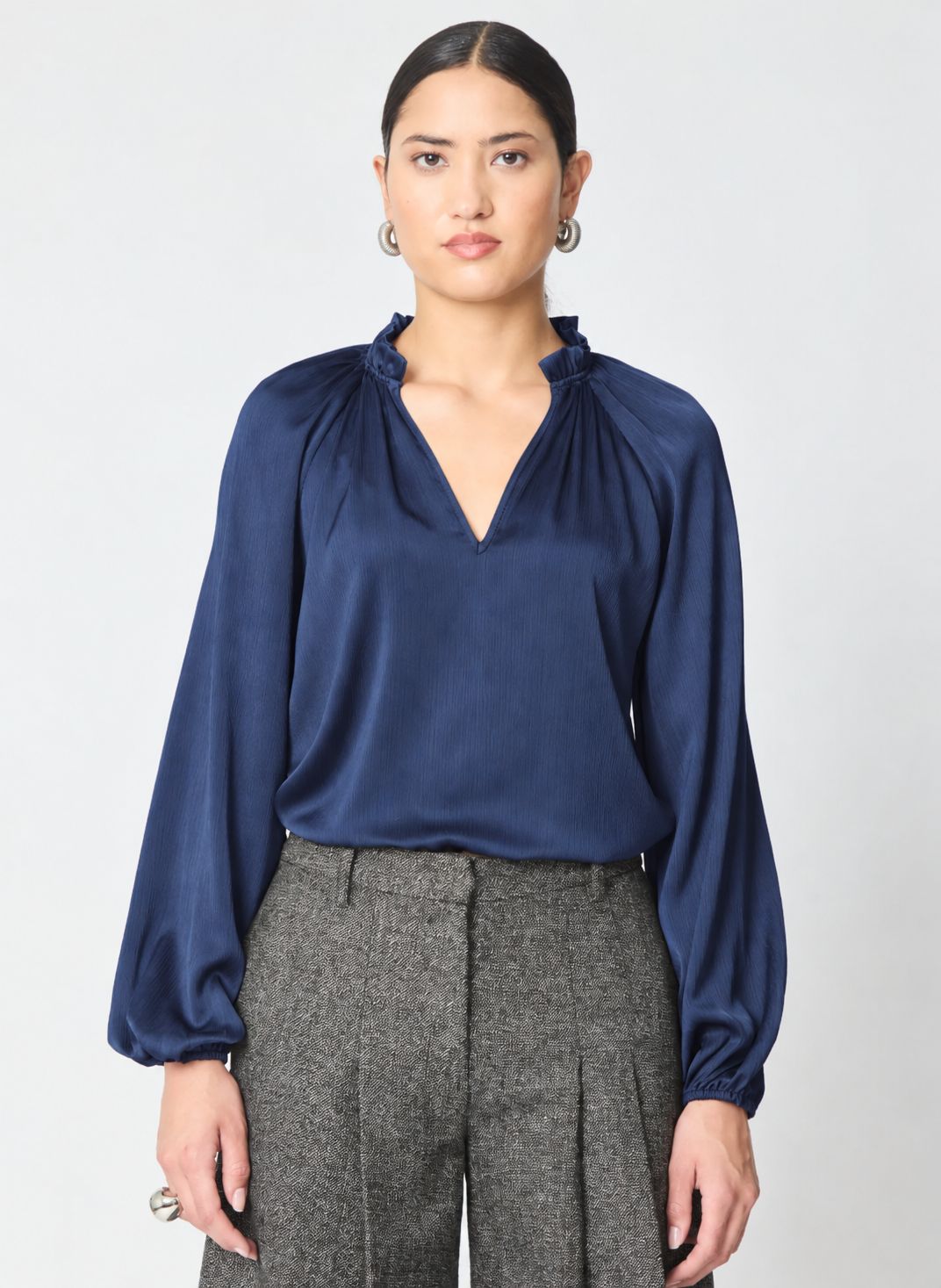 Gilner Farrar Vera Blouse in Navy