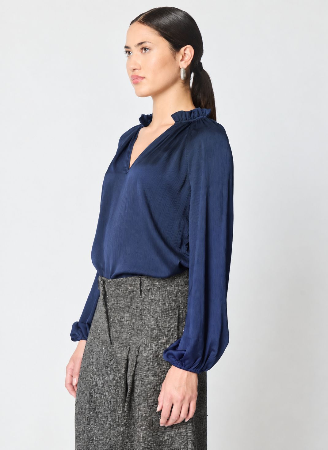 Gilner Farrar Vera Blouse in Navy