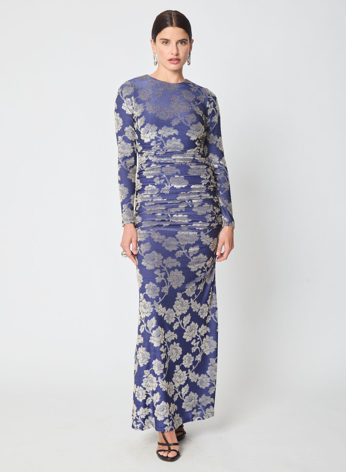 Gilner Farrar Ezra Dress, Color: Floral Velvet, Size: XS