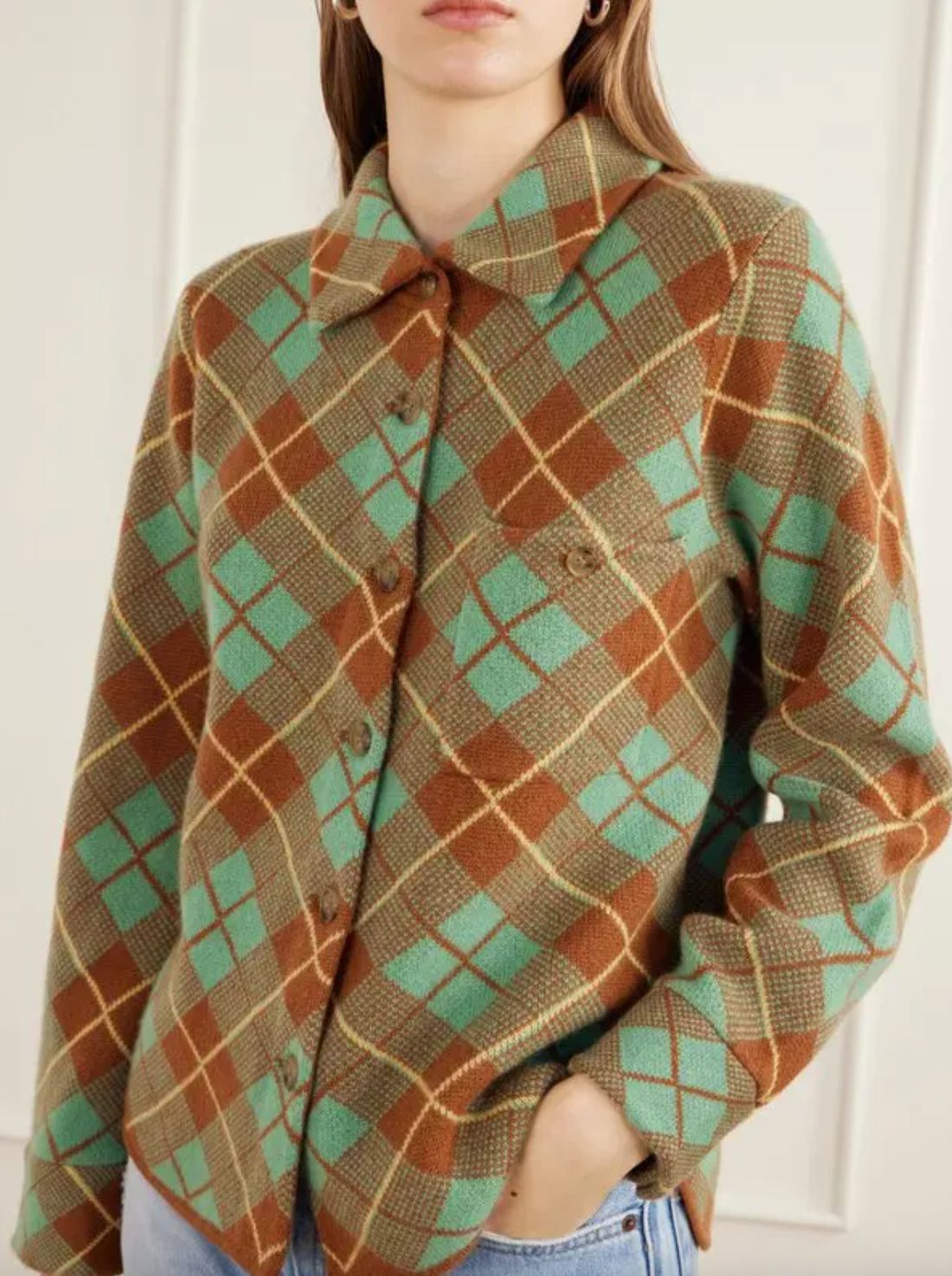 Guest In Residence Dylan Plaid Shacket