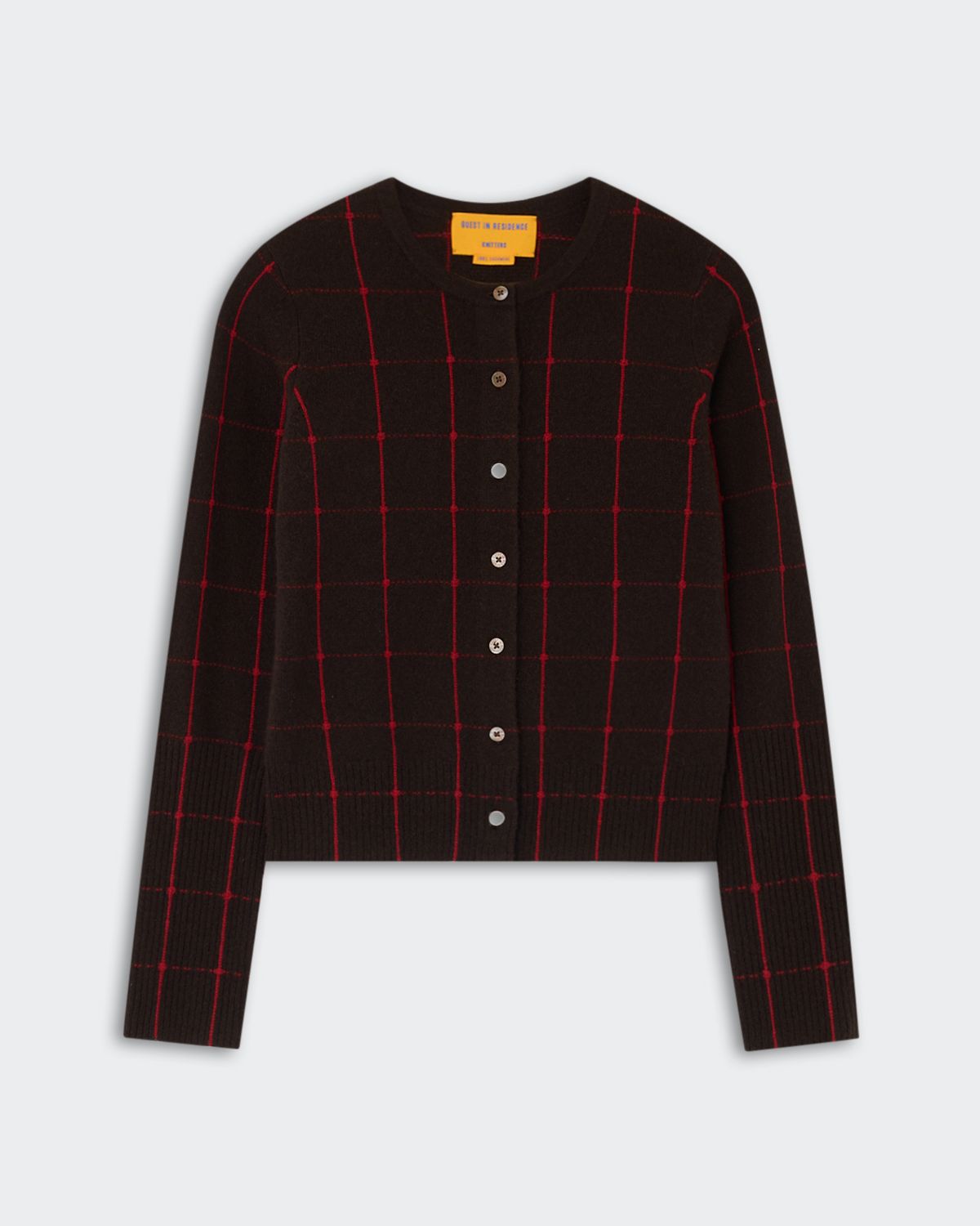 Guest In Residence Jane Checker Cardigan