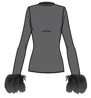 Le Superbe Extra Crew Neck in Black, Color: Black, Size: XS