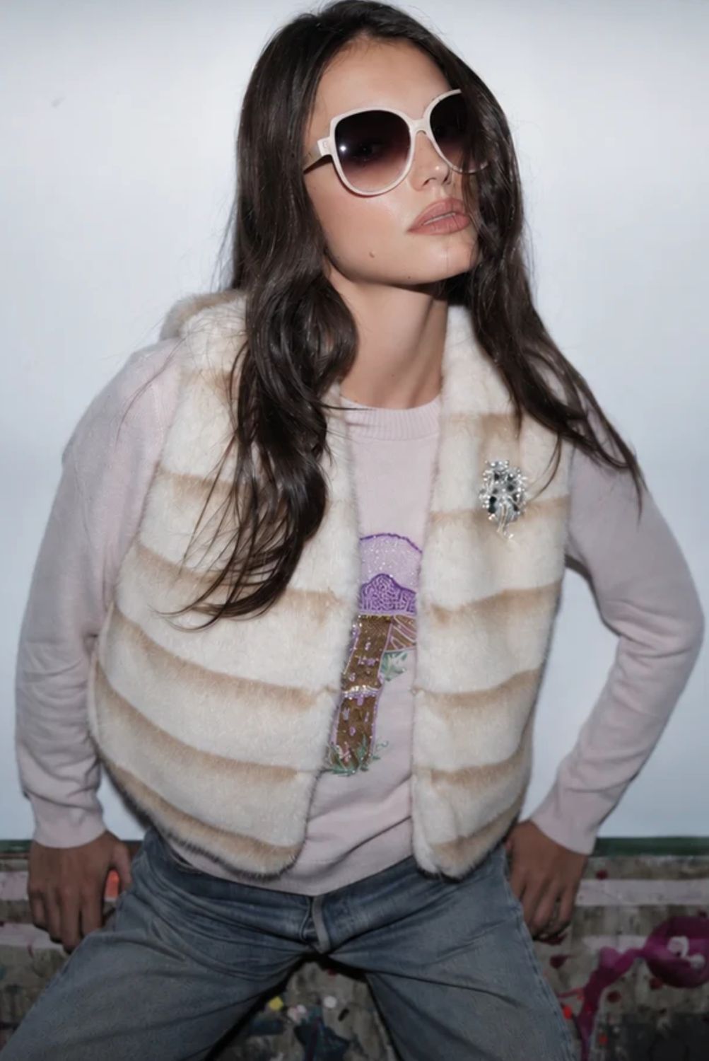 Le Superbe Treasure Vest Mink